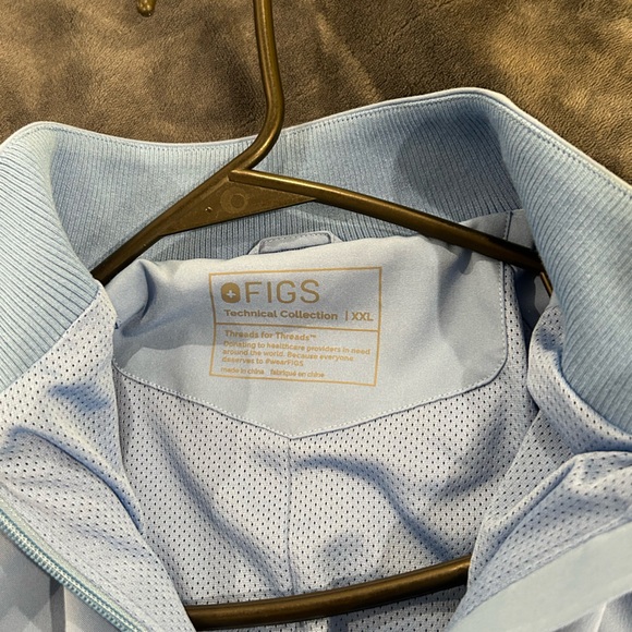 Sydney Scrub Jacket Ceil Blue XXL - Picture 2 of 3